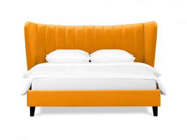 Кровать Queen Agata L 160х200 желтого цвета