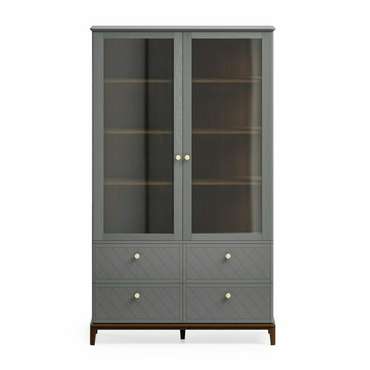 Книжный шкаф Crystal CR179 серого цвета