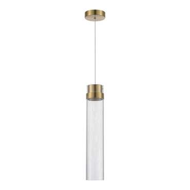 Светильник подвесной ST-Luce Латунь/Прозрачный LED 1*12W 4000K CHAMPAGNE