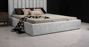 Кровать Kelly 160х200 серого цвета