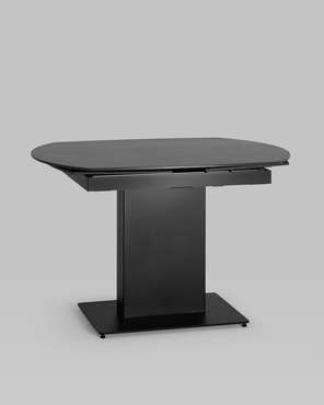 Раскладной обеденный стол Хлоя черного цвета