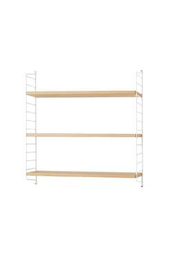 Настенная полка 80х75х20 бежевого цвета