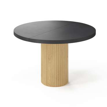 Раздвижной обеденный стол Далим черно-бежевого цвета