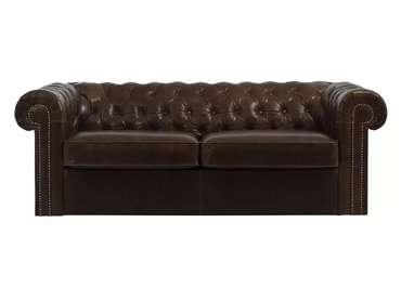 Диван Chesterfield с обивкой из натуральной кожи