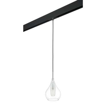 Светильник д/1-фазн трека PENTOLA 1х25W G9 ХРОМ/ПРОЗРАЧНЫЙ/ЧЕРНЫЙ (803031+595007)