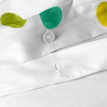 Пододеяльник Confetti 140х200 белого цвета с рисунком