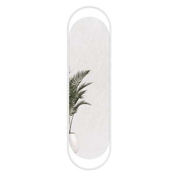 Дизайнерское настенное зеркало Evelix L в раме белого цвета