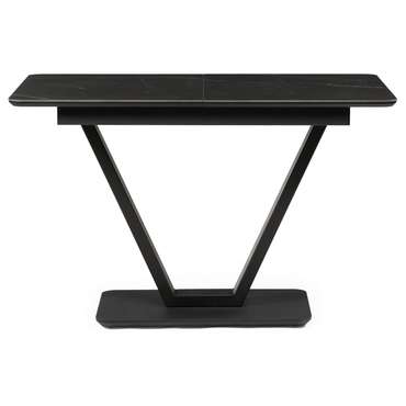 Раздвижной обеденный стол Бугун 120х80 черного цвета