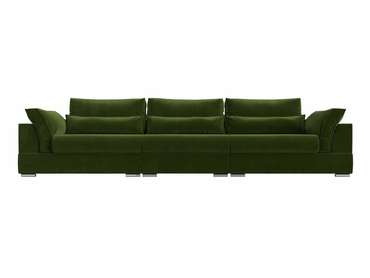 Прямой диван-кровать Пекин Long зеленого цвета