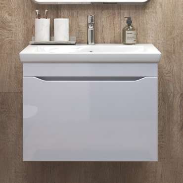 Тумба под раковину Грани 70 белого цвета