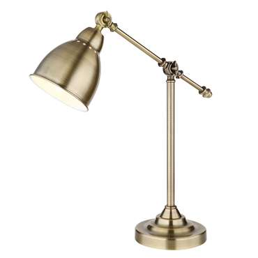 Настольная лампа из металла бронзового цвета