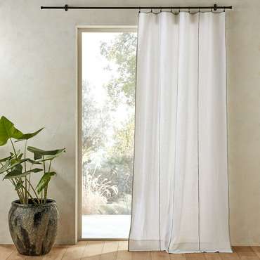 Штора Tojos 280x350 белого цвета