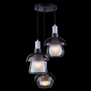 Подвесной светильник Panama trio wenge c плафонами разных форм
