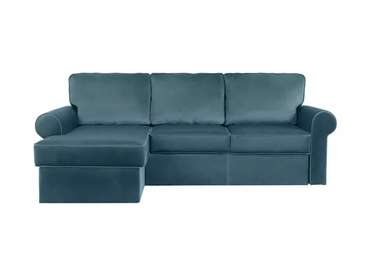 Угловой диван-кровать Murom темно-голубого цвета
