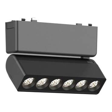 Магнитный трековый светильник Черный LED 1*6W 4000K 360Lm Ra&gt;90 &gt;90 IP20 L122xW26xH81 48V SKYFLAT