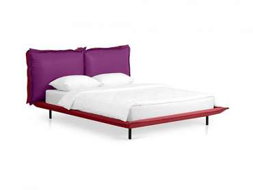 Кровать Barcelona 160х200 фиолетово-бордового цвета