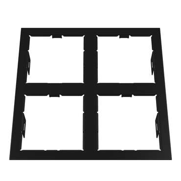 Рамка DOMINO QUADRO 2х2 MR16 ЧЕРНЫЙ