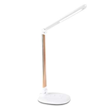 Настольная лампа Desk бело-золотого цвета