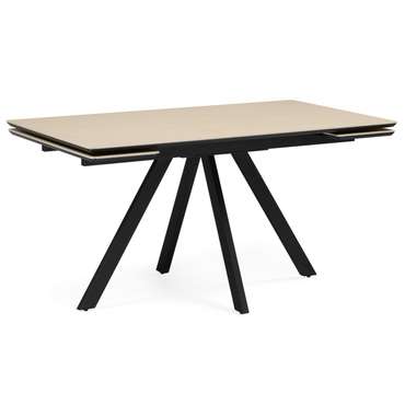 Обеденный стол Вилли 80х140 бежевого цвета