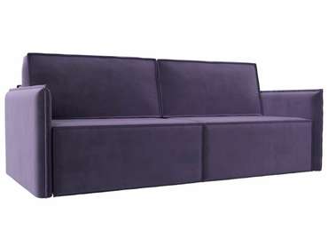 Прямой диван-кровать Либерти темно-фиолетового цвета