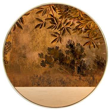 Зеркальное панно Сото коричневого цвета 