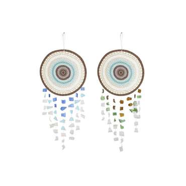 Подвесной декор Home ESPRIT Разноцветный Boho (2 штук)