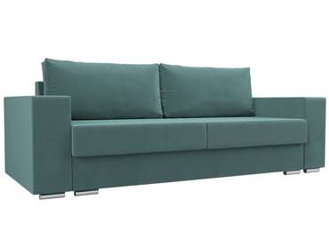 Прямой диван-кровать Исланд бирюзового цвета