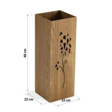 Корзина для зонтов Цветы Деревянный MDF (22 x 48 x 22 cm)
