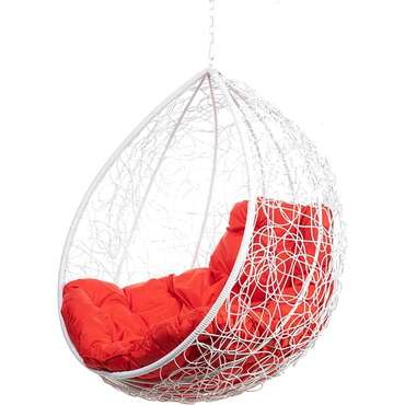 Кресло подвесное Tropica с красной подушкой