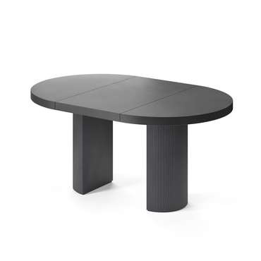Обеденный стол раздвижной Тиаки L черного цвета