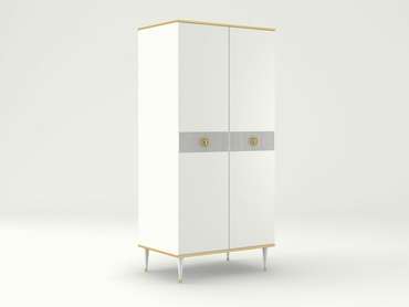 Распашной шкаф Далли белого цвета