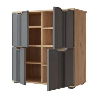 Комод Эмилия ЭЛ-45 дуб крафт золотой/графит