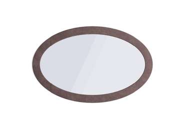 Настенное зеркало Люкс 70х110 коричневого цвета