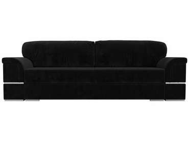 Прямой диван-кровать Порту черного цвета
