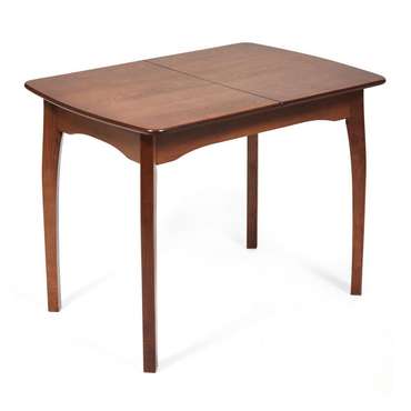 Обеденный раскладной стол Caterina темно-коричневого цвета