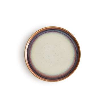 Комплект из четырех тарелок Liega 22 бежево-коричневого цвета