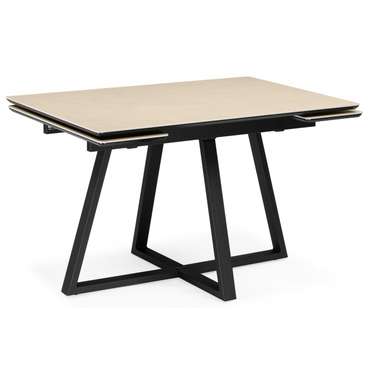 Обеденный стол Памелла 80х120 бежевого цвета