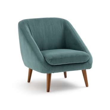 Кресло из вельвета Smon зеленого цвета