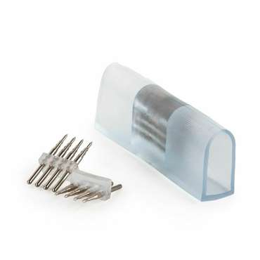 Переходник для одностороннего светодиодного гибкого неона LS001 220V 5050 RGB (10 шт.) PSL-12 Аксессуары для RGB гибкого неона