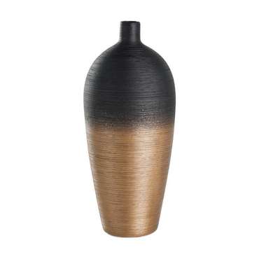Ваза для декора Saryksu черно-золотого цвета