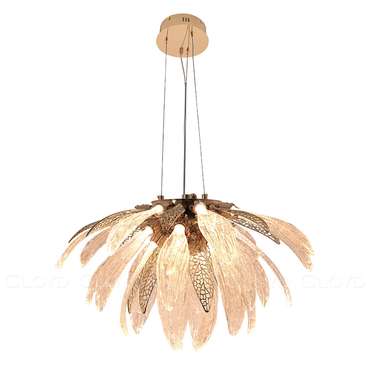 Подвесная люстра TUVALU C26 золотого цвета
