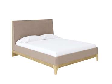 Кровать Odda 160х190 бежево-серого цвета