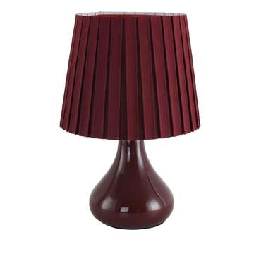 Настольная лампа County 8185/1T (ткань, цвет бордовый)