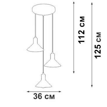 Люстра V4785-0/3S, 3xE27 макс. 40Вт