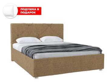 Кровать Моранж 120х200 темно-бежевого цвета с подъемным механизмом