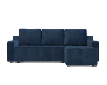 Угловой диван Берн темно-синего цвета