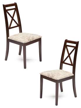 Комплект из двух стульев Picasso коричневого цвета