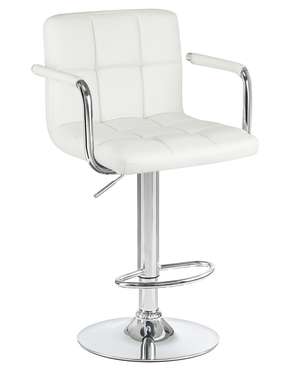 Барный стул с подлокотниками Kruger ARM белого цвета
