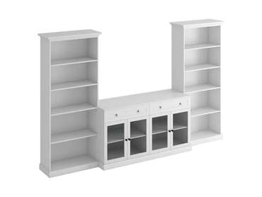 Композиция для гостиной Caprio g3 из дерева белого цвета