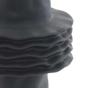 Керамическая ваза М темно-серого цвета
